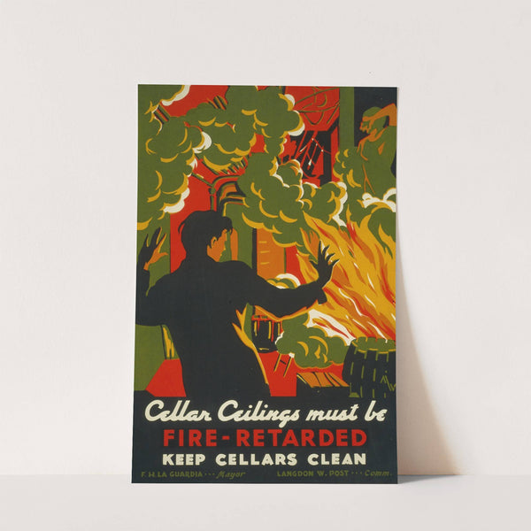 Cellar ceilings must be fire-retarded Keep cellars clean (1936) by Martin Weitzman