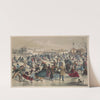 Central-Park, winter. The skating pond. New York (1862) by Currier & Ives.