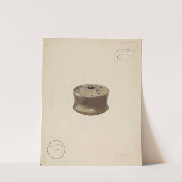 Ceramic Ink Well by John Jordan