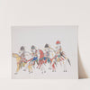 Ceremonial procession scene by Howling Wolf