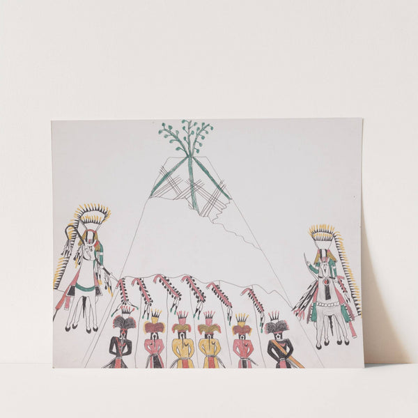 Ceremonial Scene by Howling Wolf