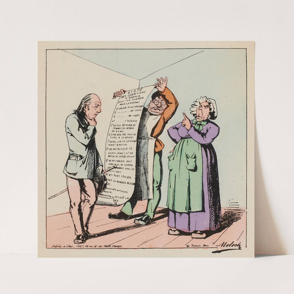 Dites donc cocher, seriez-vous assez bon pour le conduire (1871) by Moloch (Alphonse Hector Colomb)