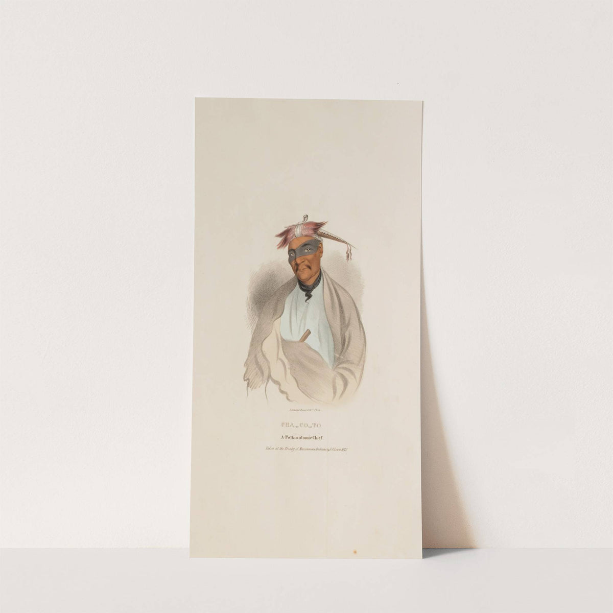 CHA-CO-TO, A Pottowattomie Chief (1835) by James Otto Lewis