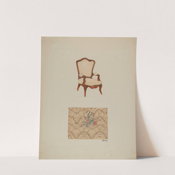 Chair and Tapestry by Edith Olney