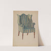 Chair, Wing, Turned Front Legs by George Loughridge