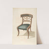 Chair with a black cushion by Thomas Sheraton