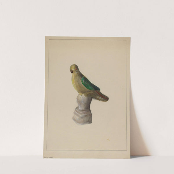 Chalkware Parrot by Mina Lowry