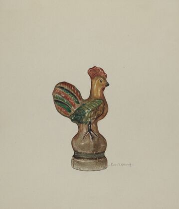 Chalkware Rooster