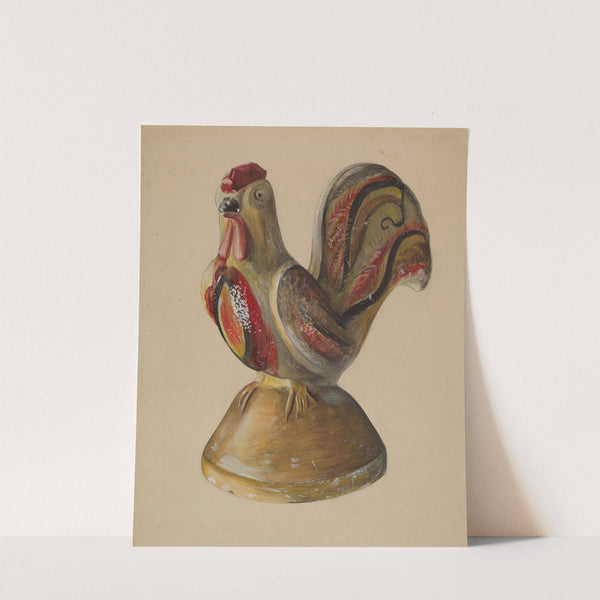 Chalkware Rooster by Mina Lowry