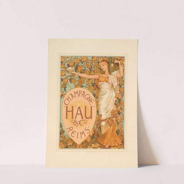 Champagne Hau & Co Reims (1894) by Walter Crane