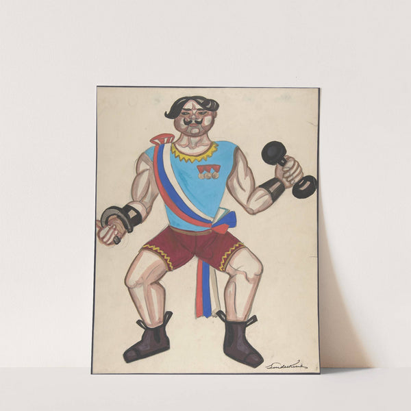 Champion strong man by Sergey Yurievich Sudeikin
