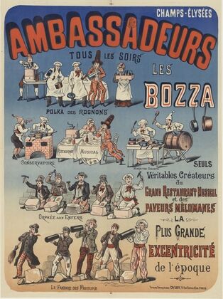Champs-Élysées, Ambassadeurs. Tous les soirs, Les Bozza (1885)