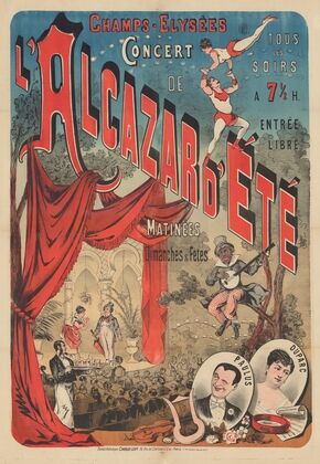 Champs Elysées. Concert de l’Alcazar d’Eté . Paulus, Duparc (1882-1888)