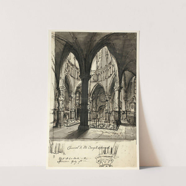Chancel to the Temple Church (c. 1809) by Augustus Charles Pugin