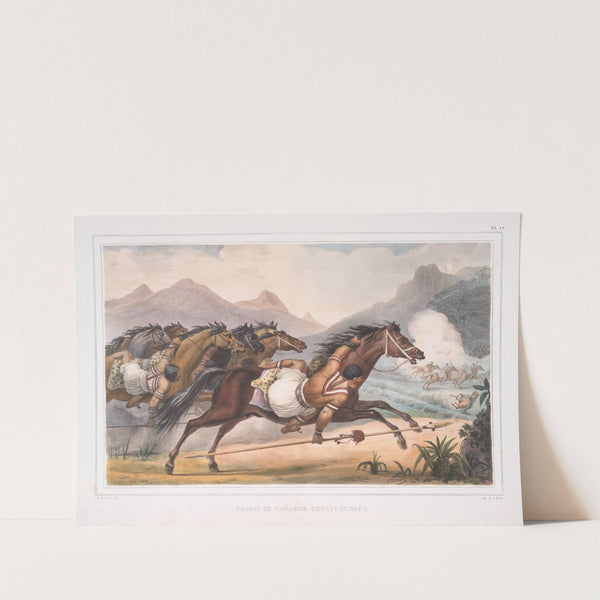 Charge de cavalerie Gouaycourous (1834 - 1839) by Jean Baptiste Debret