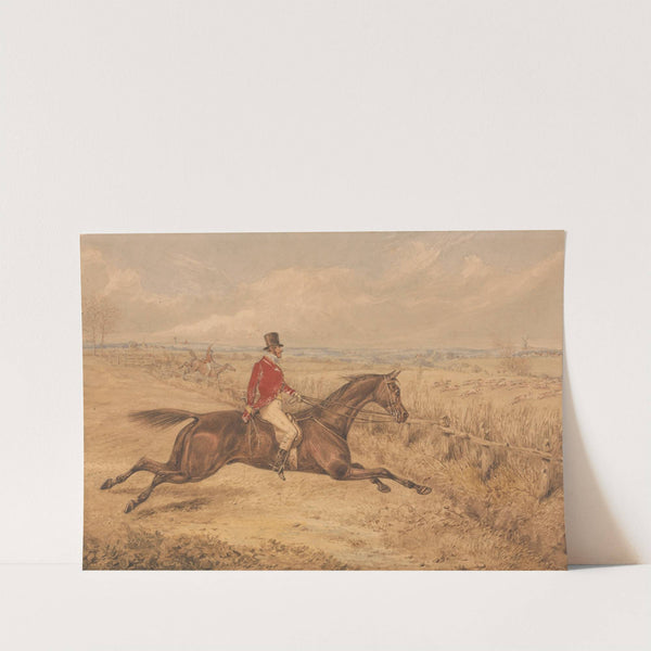 Charging an Ox Fence by Henry Thomas Alken