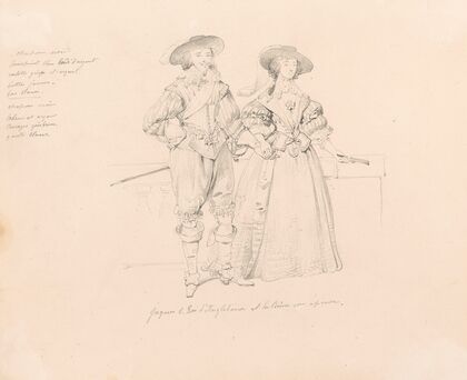 Charles I England, and His Wife Henrietta Maria