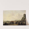 Charles II (1630-1685) stopping at the Estate of Wema on the Rotte on his Journey from Rotterdam to The Hague, 25 May 1660 by Johannes Lingelbach
