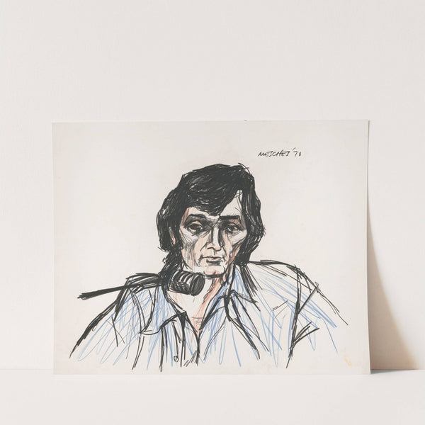 Charles Manson testifying during a trial for the Sharon Tate and the LaBianca murders by Arnold Mesches