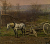 Charrette AttelÃ©e D’un Cheval Blanc