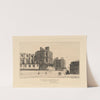 Chateau de St. Germain en Laye. Chapel and south side in 1855 by Alfred Brunet-Debaines