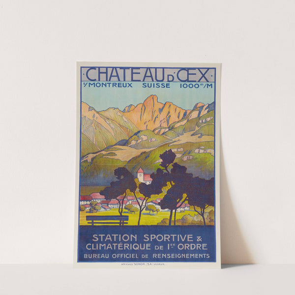 Château-d’Œx – Station sportive & climatérique de 1er ordre (1919) by Théodore Delachaux