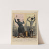 Chaud Chaud Bertrand faut pousser à la vente de la marchandise, faut battre la grosse caisse, faire la parade, attir (1836-1838) by Honoré Daumier