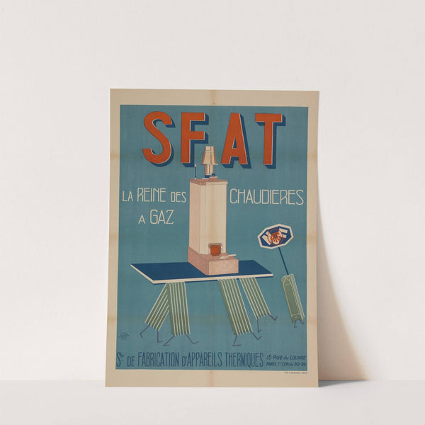 Chaudière à gaz, produit par la Société de fabrication d’appareils thermiques (1949) by Imp. A. Karcher