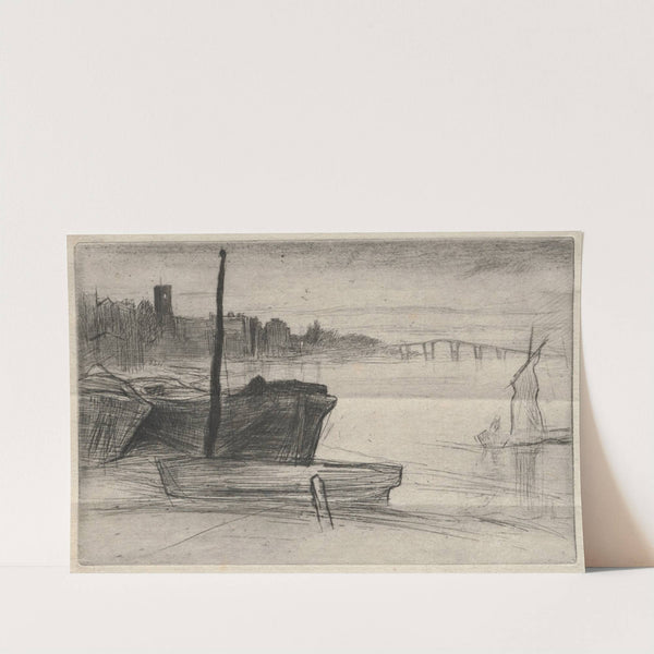 Chelsea Bridge and Church (1871) by James Abbott McNeill Whistler