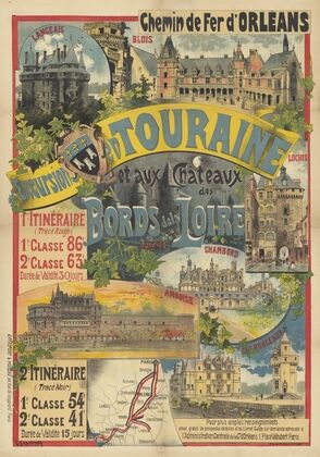 Chemin de Fer d’Orléans. Excursions en Touraine et aux Châteaux des bords de la Loire (1892)