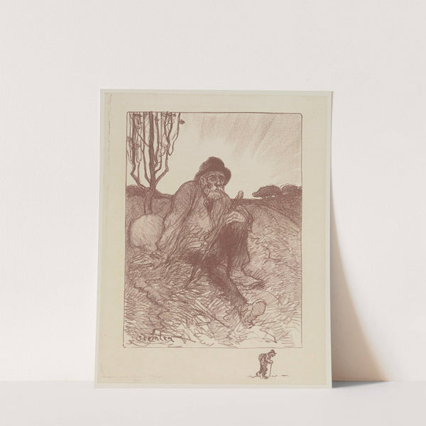Chemineau assis (1913) by Théophile Alexandre Steinlen
