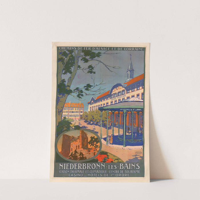 Chemins de fer d’Alsace et de Lorraine. Niederbronn-les-Bains by R. Kister