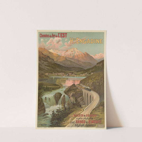 Chemins de fer de l’Est Haute Engadine (1910) by Frederic Hugo d’ Alési