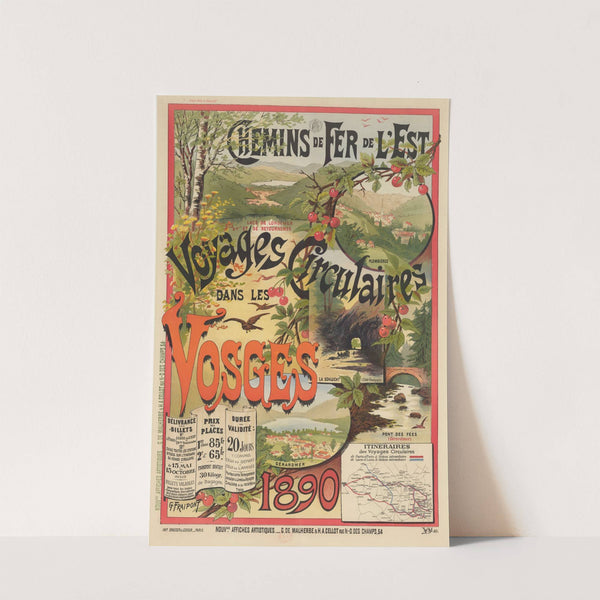 Chemins de Fer de l’Est. Voyages circulaires dans les Vosges, 1890 (1890) by Gustave Fraipont