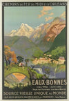 Chemins de fer du Midi et d’Orléans. Eaux-Bonnes – source vieille unique au monde, les plus belles promenades des Pyrénées (1910)