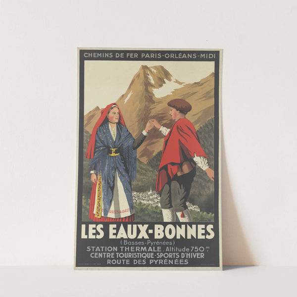 Chemins de fer Paris-Orléans-Midi. Les Eaux-Bonnes – station thermale (1920) by Inigo Bernoville