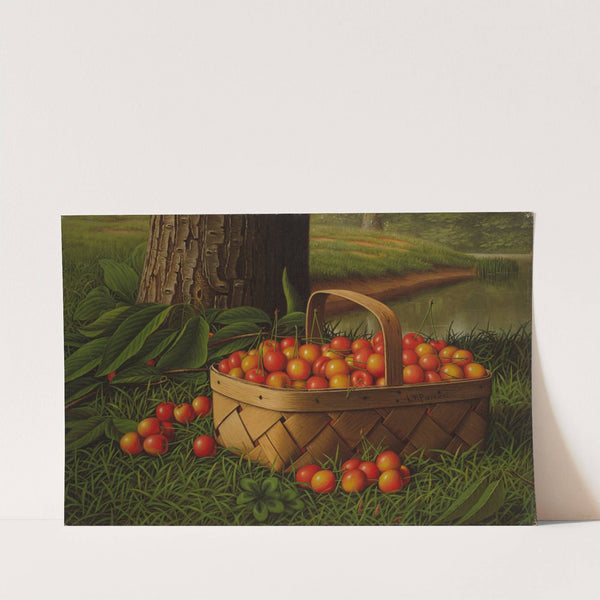 Cherries in a Basket by Levi Wells Prentice