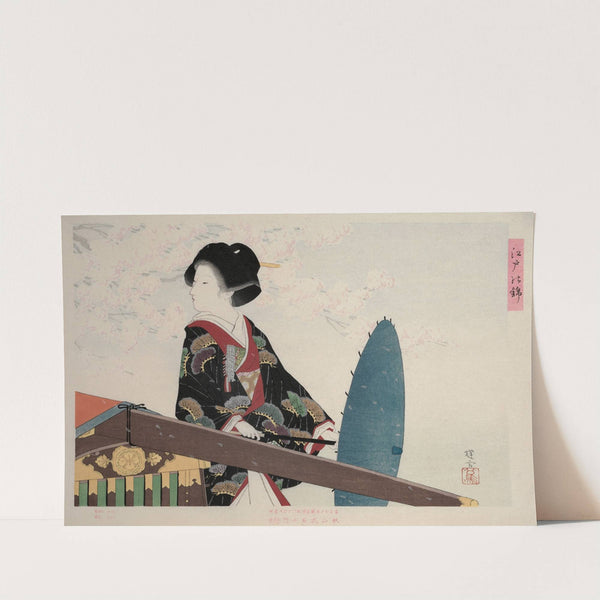 Cherry Blossoms, from the series Brocades of Edo by Ikeda Terukata
