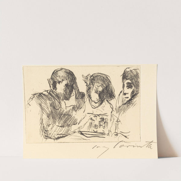 Chess Players (Schachspiel) (1918) by Lovis Corinth