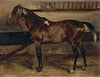 Cheval brun à l’écurie (1818)