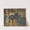 Cheval de trait à l&#039;écurie by Théodore Géricault
