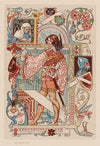 Chevalier inscrit dans une enluminure