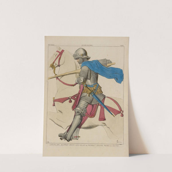 Chevalier joutant (1508). Bas-relief de Michault Columb. Musée de Louvre. XVIe siècle, costumes militaires, France. by Raphaël Jacquemin