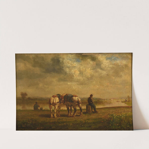 Chevaux de halage by Jules-Jacques Veyrassat