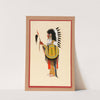 Cheyenne Warrior in Feather Headdress with Shield by Monroe Tsatoke
