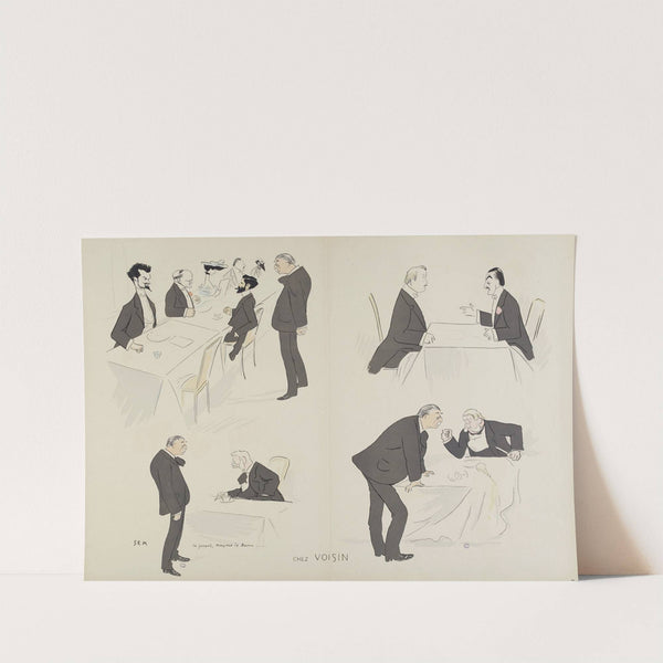 Chez Voisin (1904) by Georges Goursat (Sem)