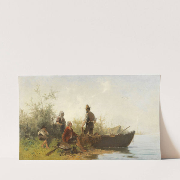 Chiemseefischer bei der Rast (1878) by Julius Noerr