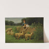 Child Feeding the Sheep by Samuel S. Carr