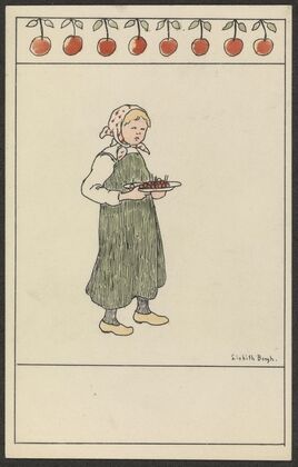 Child holding plate