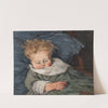 Child in cradle (the artist&#039; son) by Pericles Pantazis